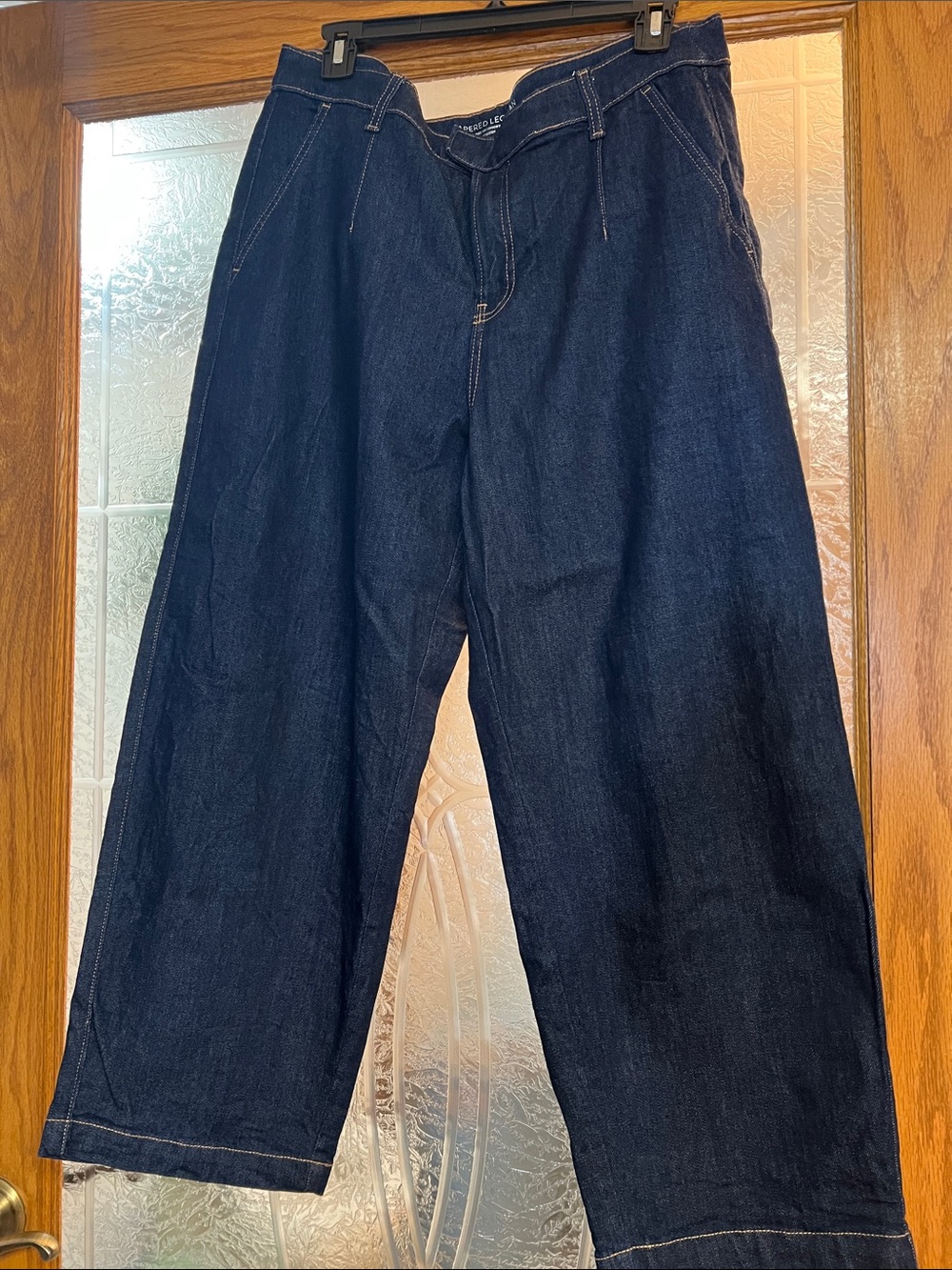 Chico’s Tapered Leg Dark Indigo Jeans